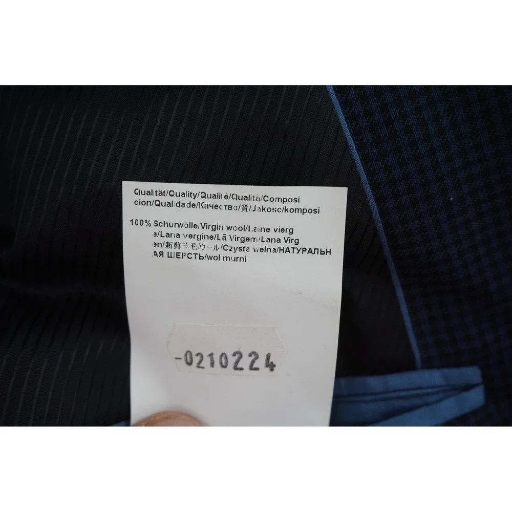 Boss Hugo Boss 2-Button Sport Coat Blazer Blue Check The‎ James3 42L